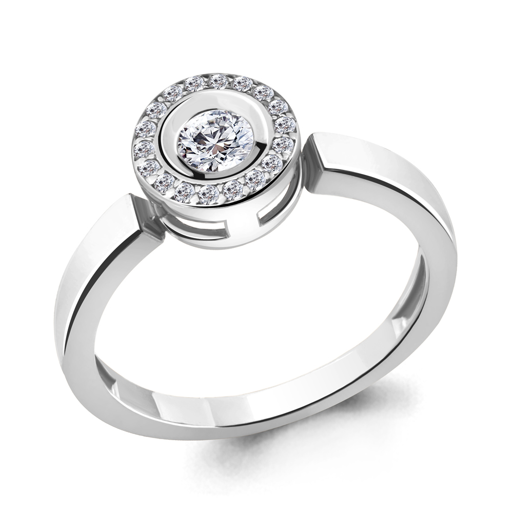 

Кольцо из серебра с фианитом Aquamarine Aquamarine 68478А_925_р р. 17, 68478А_925_р