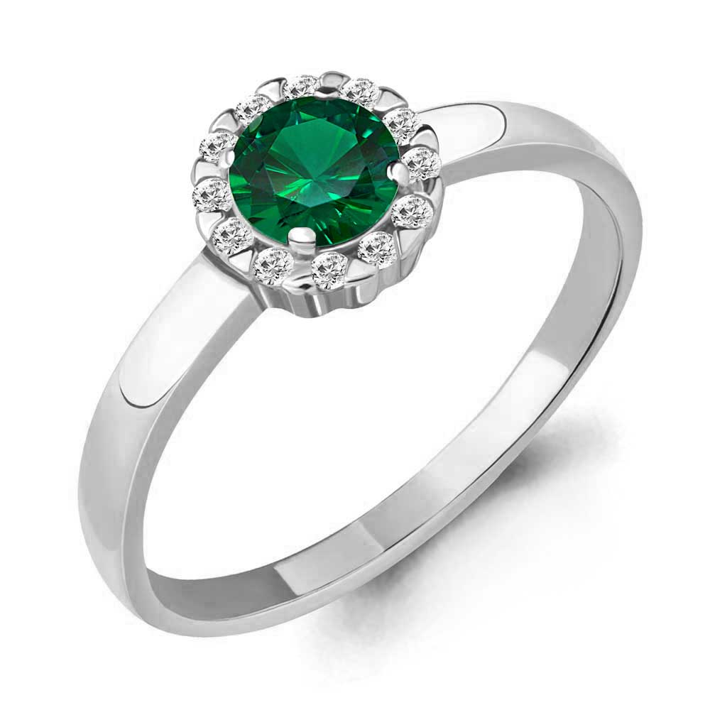

Кольцо из серебра с фианитом Aquamarine Aquamarine 68475АГ_925_р р. 18, 68475АГ_925_р