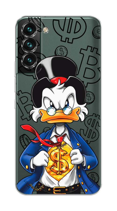 

Чехол на Samsung Galaxy S22 Plus "Scrooge Goldman", Черный;белый;синий, 2103950-1