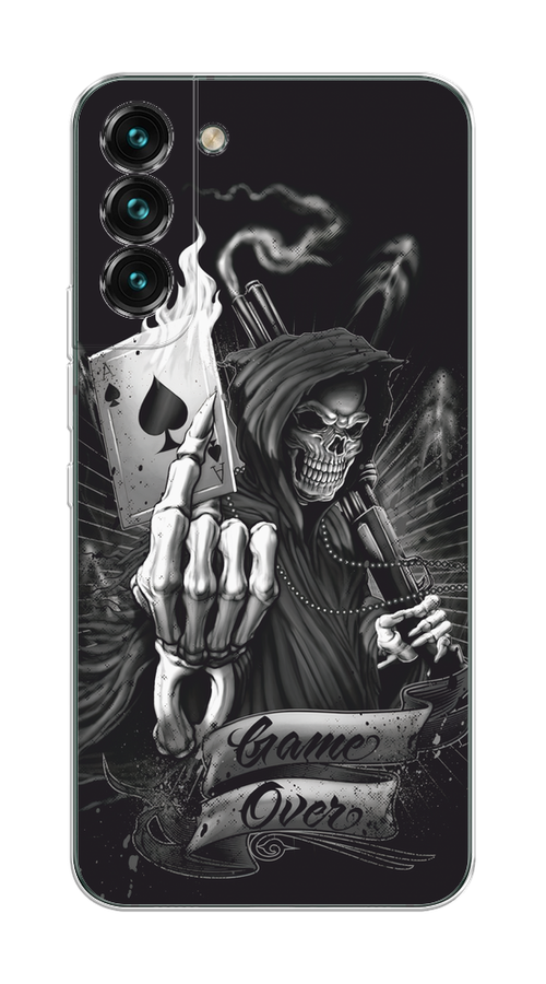 

Чехол на Samsung Galaxy S22 Plus "Игра закончена", Черный;серый, 2103950-1