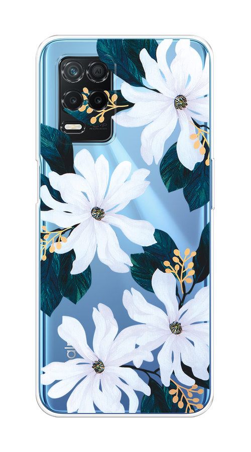 

Чехол на Realme 8 5G/Narzo 30 5G "Delilah Flower", Зеленый;белый, 257150-1