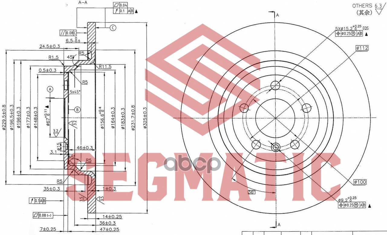 

Диск Тормозной Задний Mb M-Class Ml350 1шт SEGMATIC SBD30093243