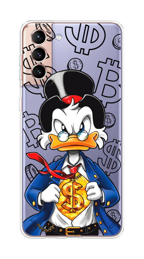 

Чехол на Samsung Galaxy S21 Plus "Scrooge Goldman", Черный;белый;синий, 2102150-1