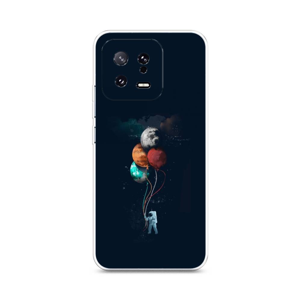 

Чехол на Xiaomi 13 5G "Космонавт с шариками", Разноцветный, 317250-4
