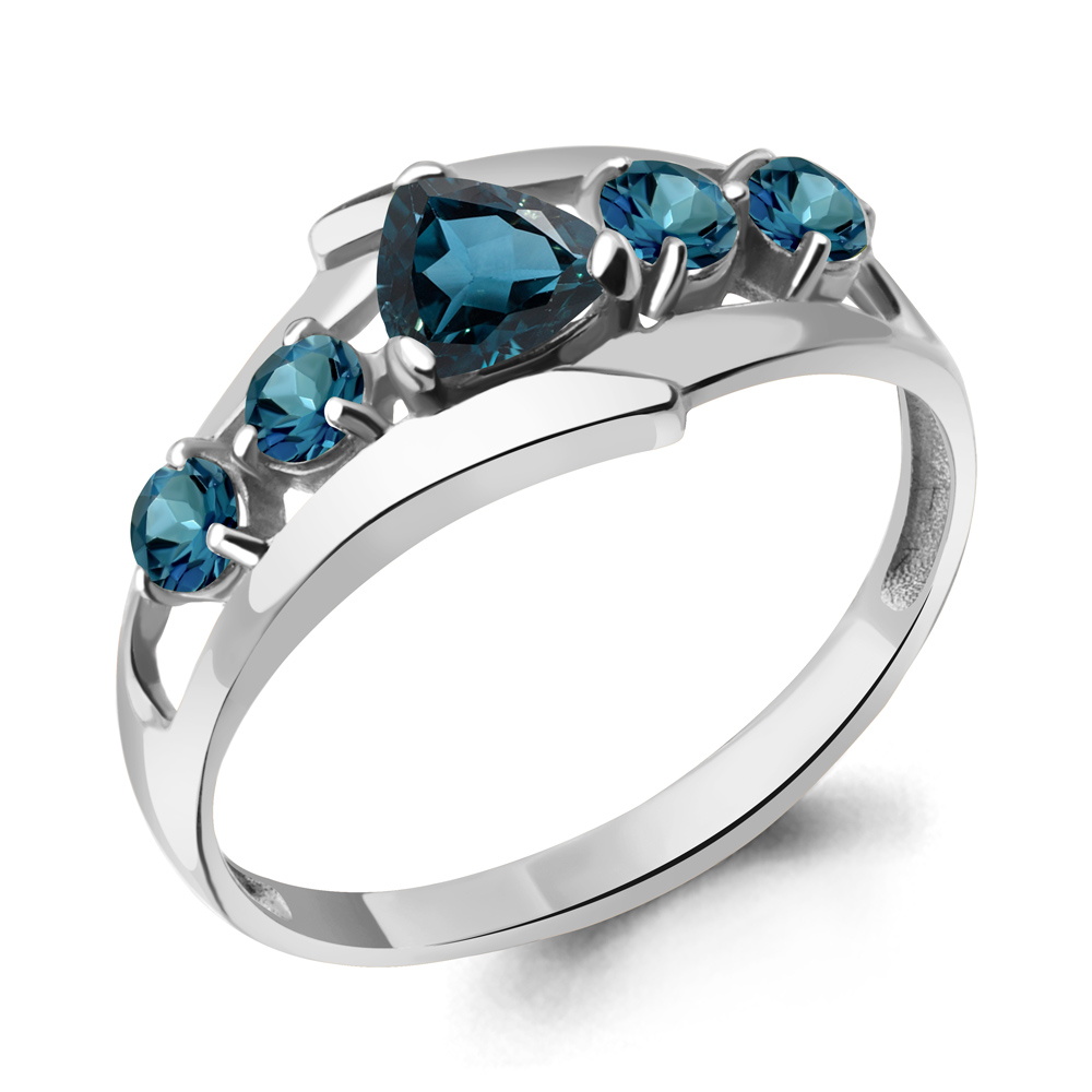 

Кольцо из серебра с топазом Aquamarine Aquamarine 6963208_925_р р. 16,5, 6963208_925_р