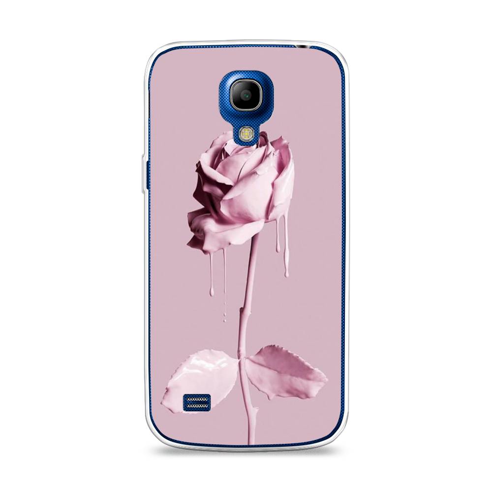 

Чехол Awog на Samsung Galaxy S4 mini / Самсунг S4 mini "Роза в краске", Белый;розовый, 24050-8