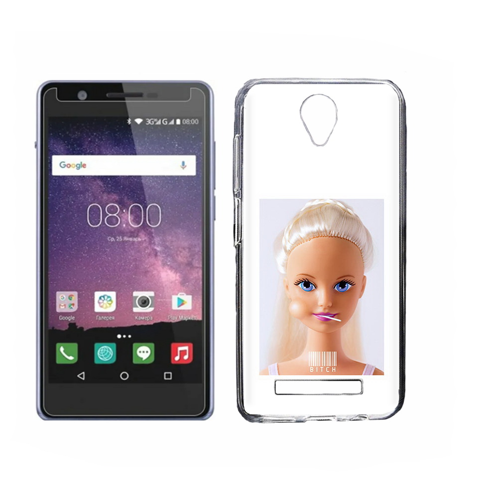 

Чехол MyPads Tocco для Philips S318 барби, Прозрачный, Tocco