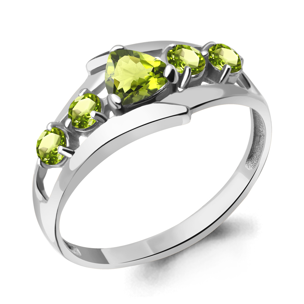 

Кольцо из серебра с хризолитом Aquamarine Aquamarine 6963207_925_р р. 19,5, 6963207_925_р