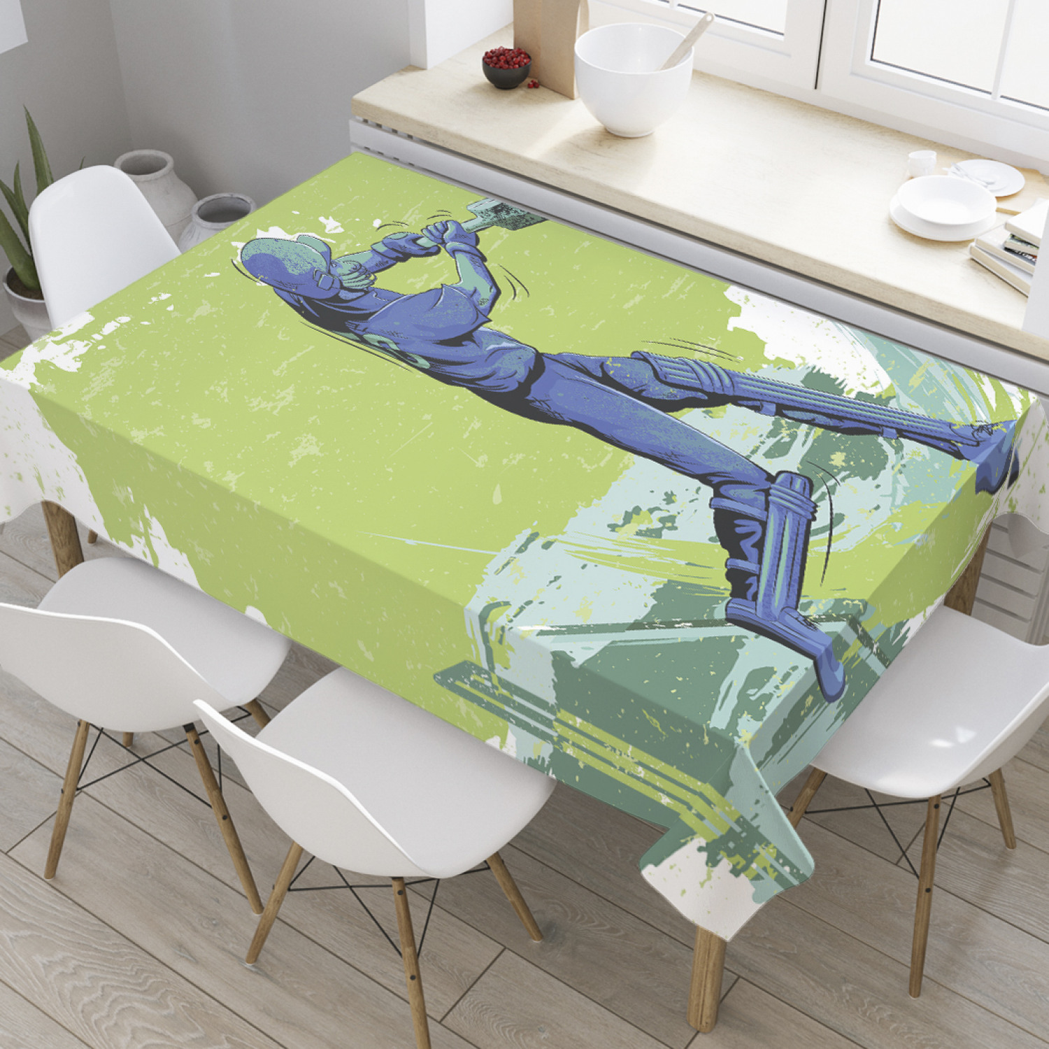 

Скатерть прямоугольная JoyArty "Игра Крикет" из оксфорда, 120x145 см, Зеленый, Игра Крикет