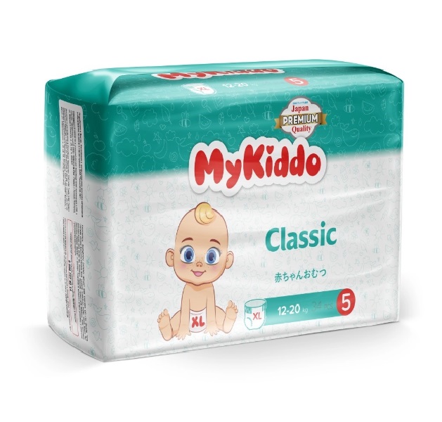 Подгузники-трусики MyKiddo Сlassic XL (12-20 кг) 34 шт