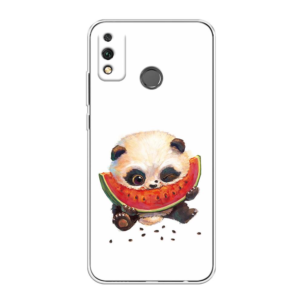 

Чехол Awog на Honor 9X Lite "Малыш панды с арбузом", Белый;красный, 6104250-1
