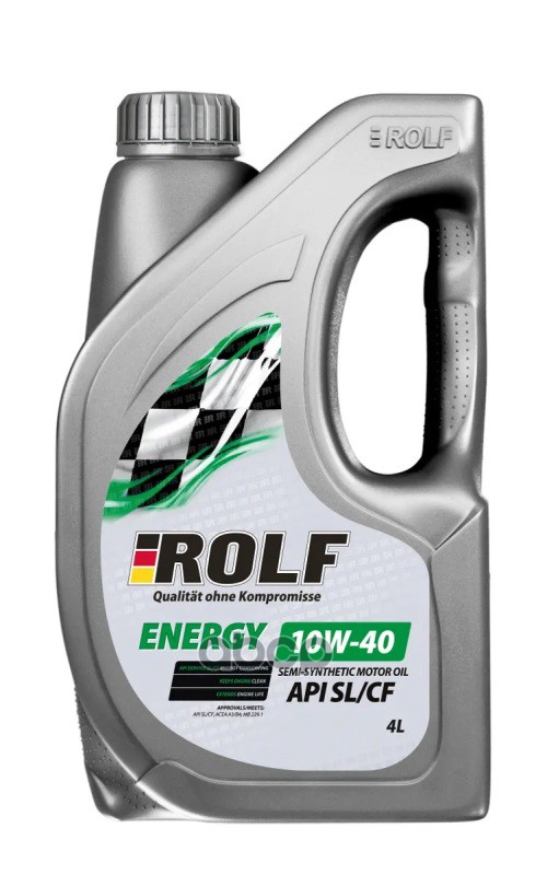 

Моторное масло Rolf полусинтетическое Energy Sae 10w40 Api Sl/Cf 4л