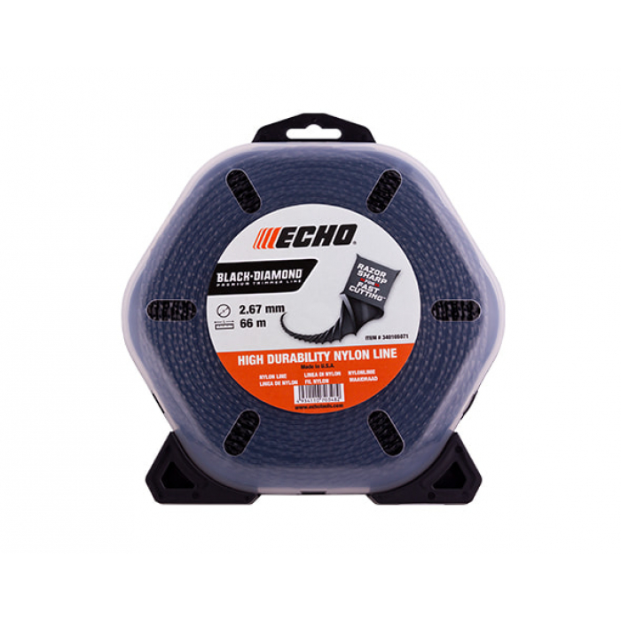 

Корд триммерный Echo Black Diamond 2,7 мм*66 м, Black Diamond 2,7 мм*66 м