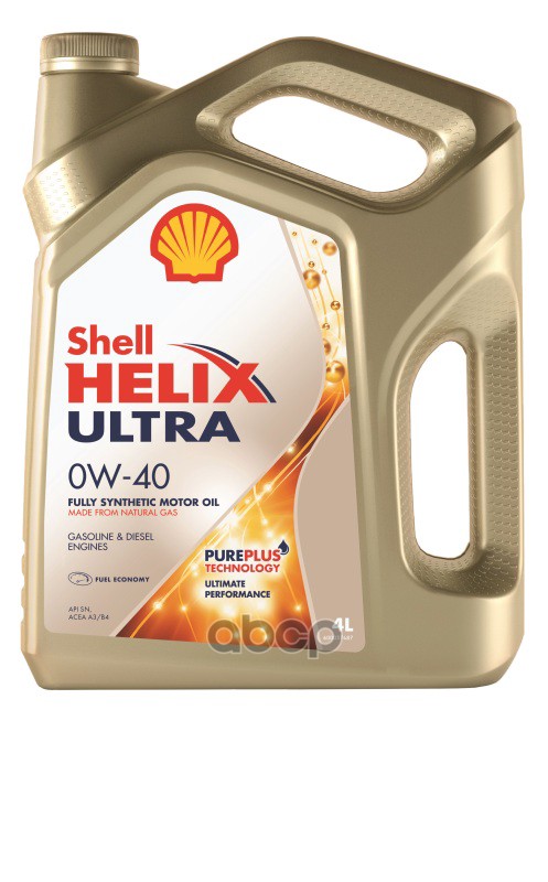 фото Shell 0w40 4l helix ultra масло моторное синтетическое