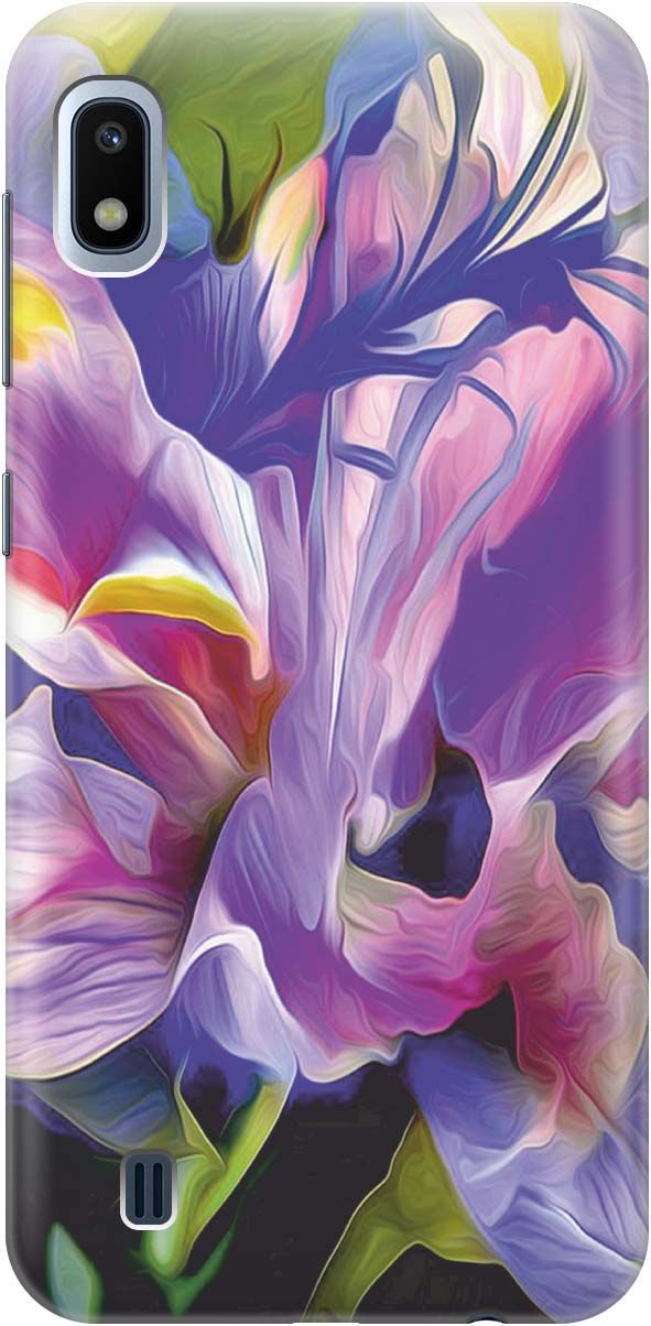

Силиконовый чехол на Samsung Galaxy A10 "Цветочная абстракция", Зеленый;синий, 375