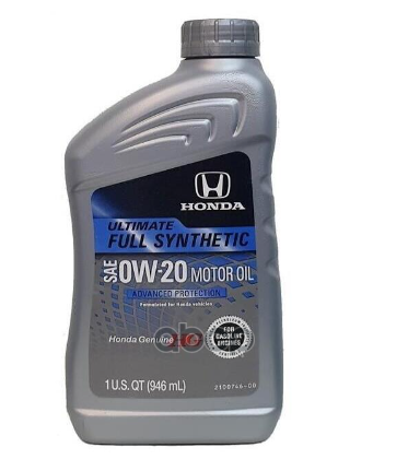 Моторное масло Honda синтетическое Full Synthetic 0w20 Sn 0,946л