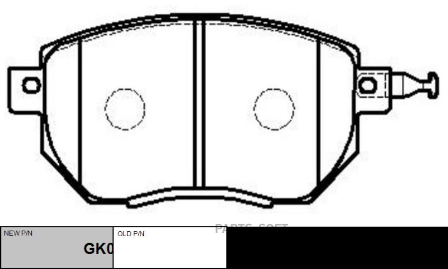 

Колодки NISSAN MURANO I (Z50)INFINITI (FX) CTR CKN-20 CTR