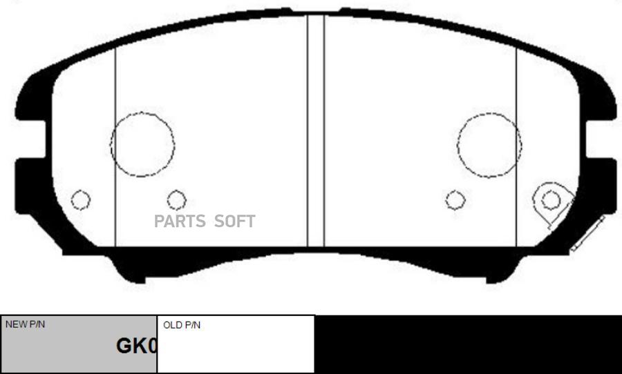 

CTR Колодки HYUNDAI Tucson (JM),Coupe(GK)KIA CTR CKKK-1