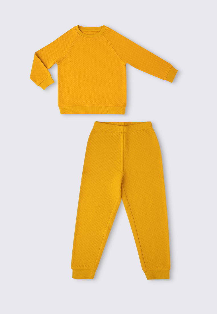 Пижама детская Oldos OCSS23UW1KC12, цвет желтый, размер 128