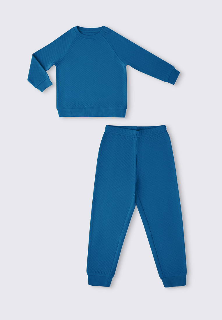 Пижама детская Oldos OCSS23UW1KC12, цвет синий, размер 140
