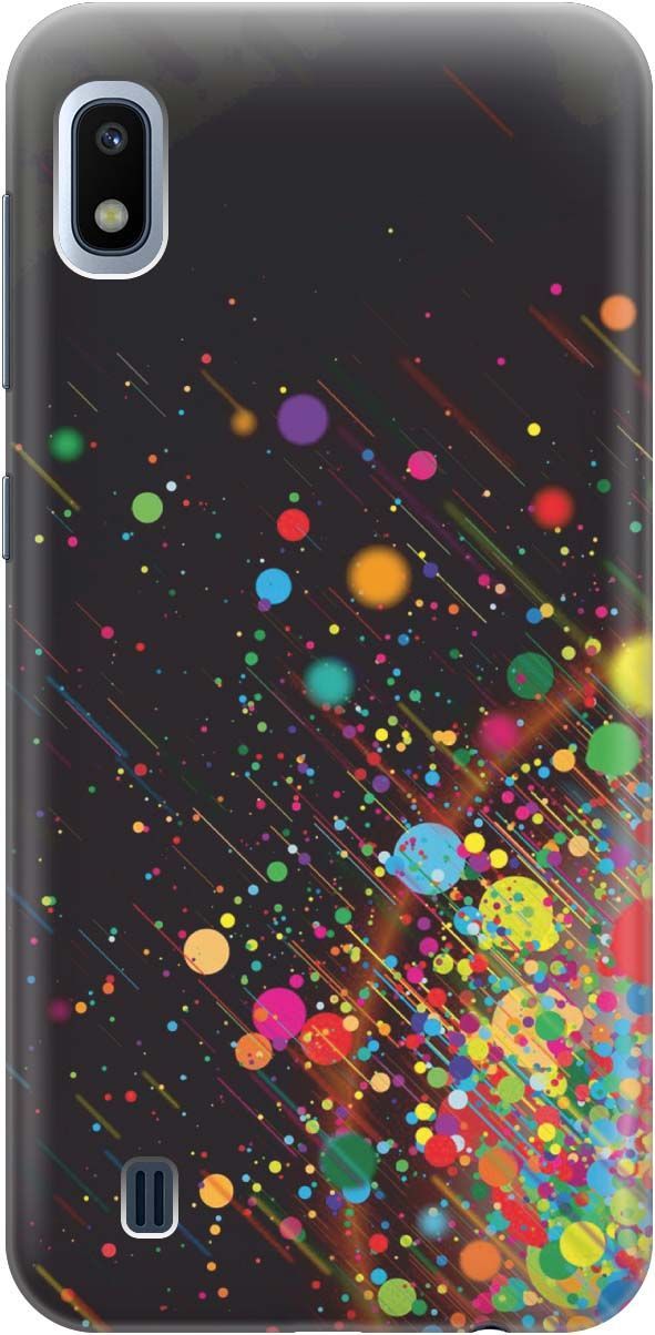 

Силиконовый чехол на Samsung Galaxy A10 "Яркое настроение", Зеленый;красный, 374