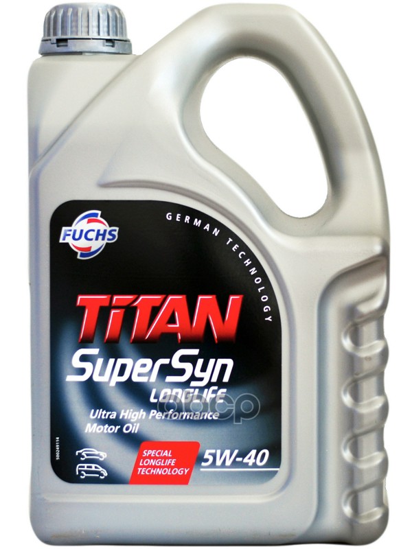 фото Fuchs масло fuchs titan supersyn longlife 5w-40 4л