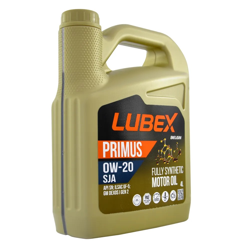 

Моторное масло LUBEX синтетическое Primus Sja 0w20 Sn Rc Gf-5 4л