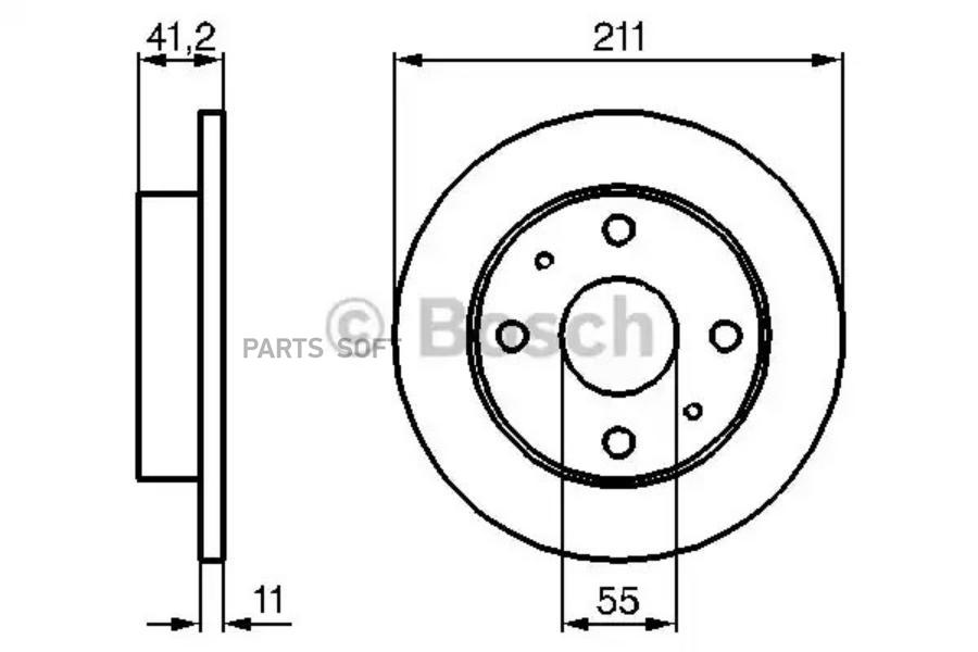 

0 986 479 119_диск тормозной передний daihatsu cuore 1.0 4wd 98>