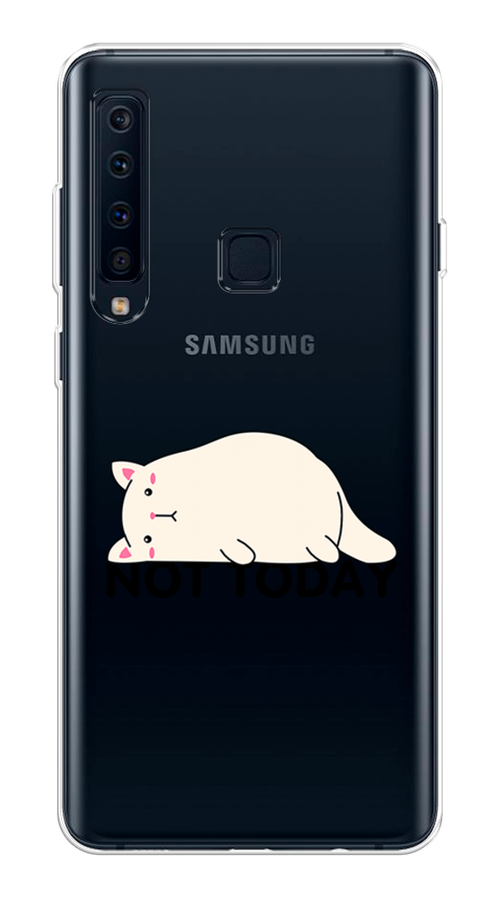 

Чехол на Samsung Galaxy A9 2018 "Cat not today", Белый;розовый;черный, 26650-1