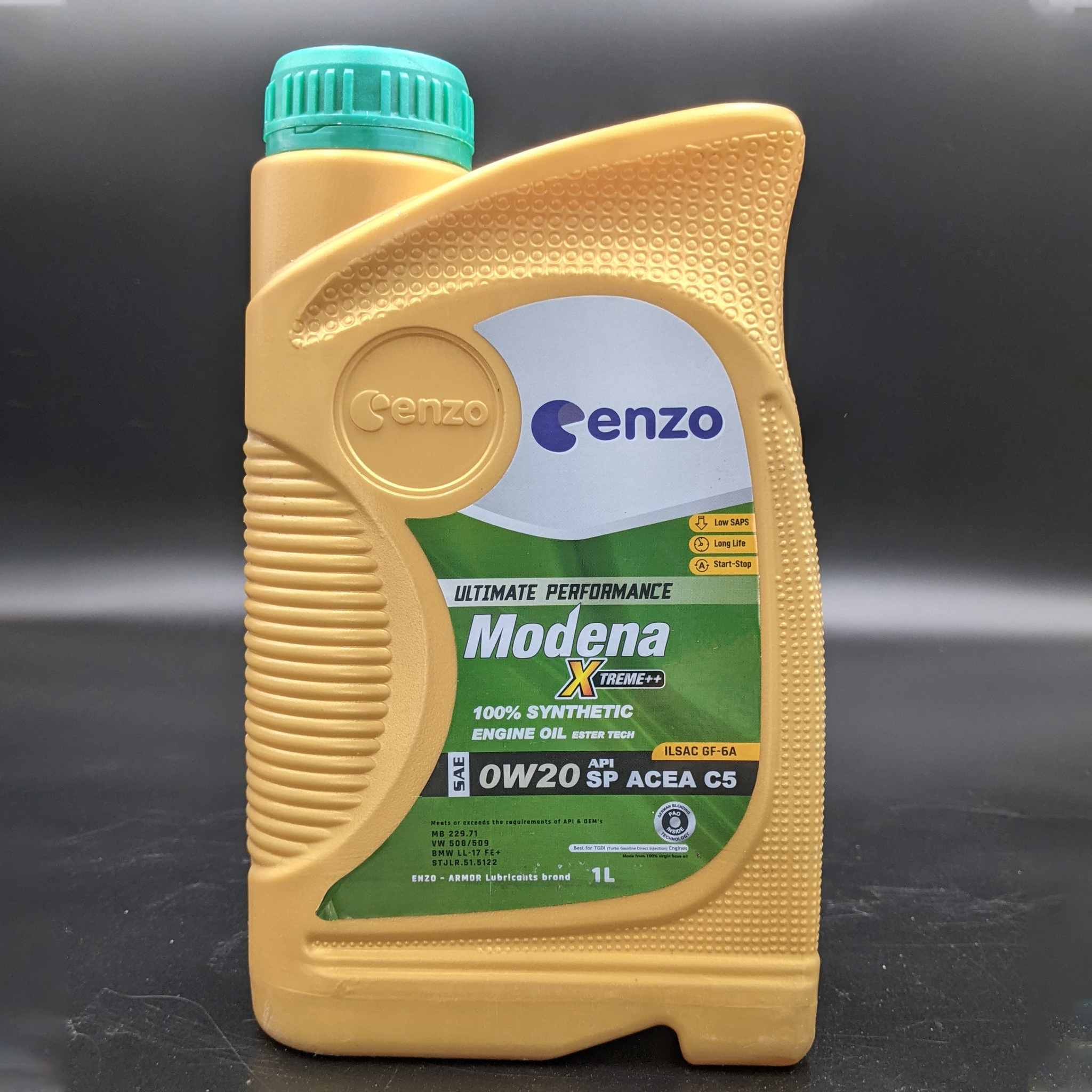 

Моторное масло Enzo Modena Xtrema synthetic 0W 20 SP Acea C5 1л