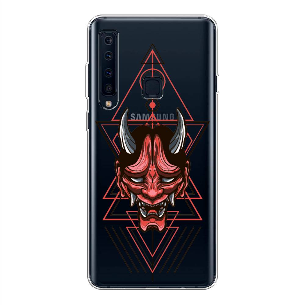 

Чехол на Samsung Galaxy A9 2018 "Hanya Oni mask", Серый;красный;черный, 26650-4