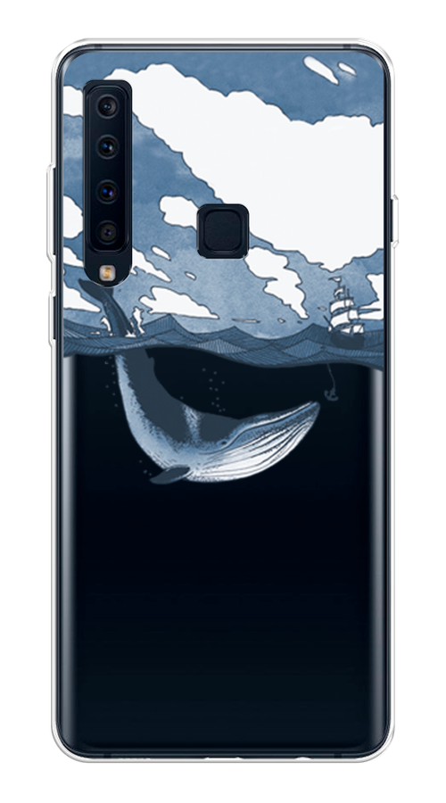 

Чехол на Samsung Galaxy A9 2018 "Большой кит", Синий, 26650-1