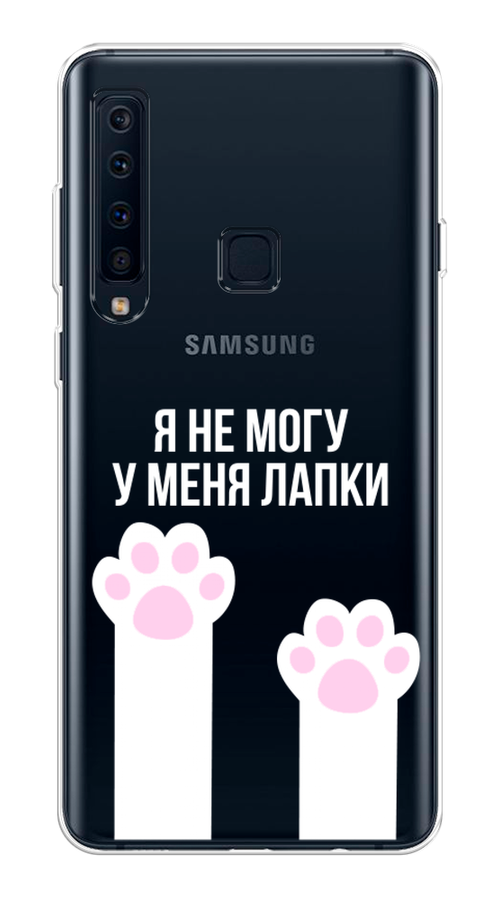 

Чехол на Samsung Galaxy A9 2018 "У меня лапки", Белый;розовый, 26650-6