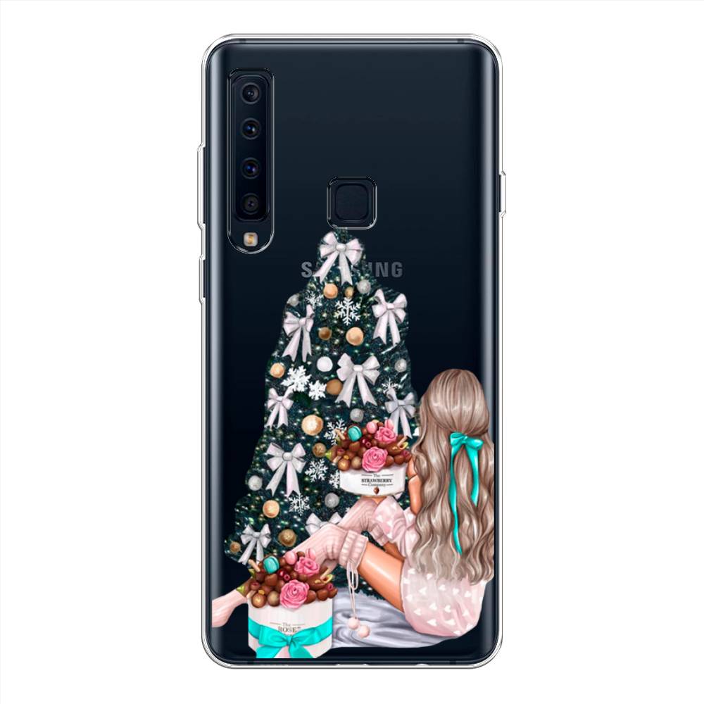 

Чехол на Samsung Galaxy A9 2018 "New Year", Зеленый;бежевый;голубой, 26650-5