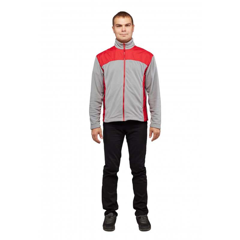 

Толстовка рабочая NoBrand 1187694 серый/красный 48, 170-176