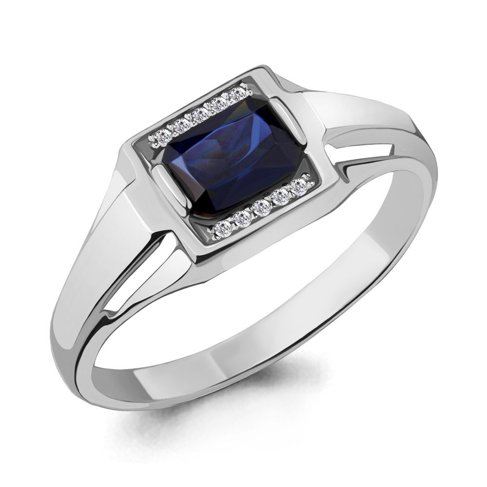 

Кольцо из серебра с фианитом р. , Aquamarine 68431АБ_925_р, 68431АБ_925_р