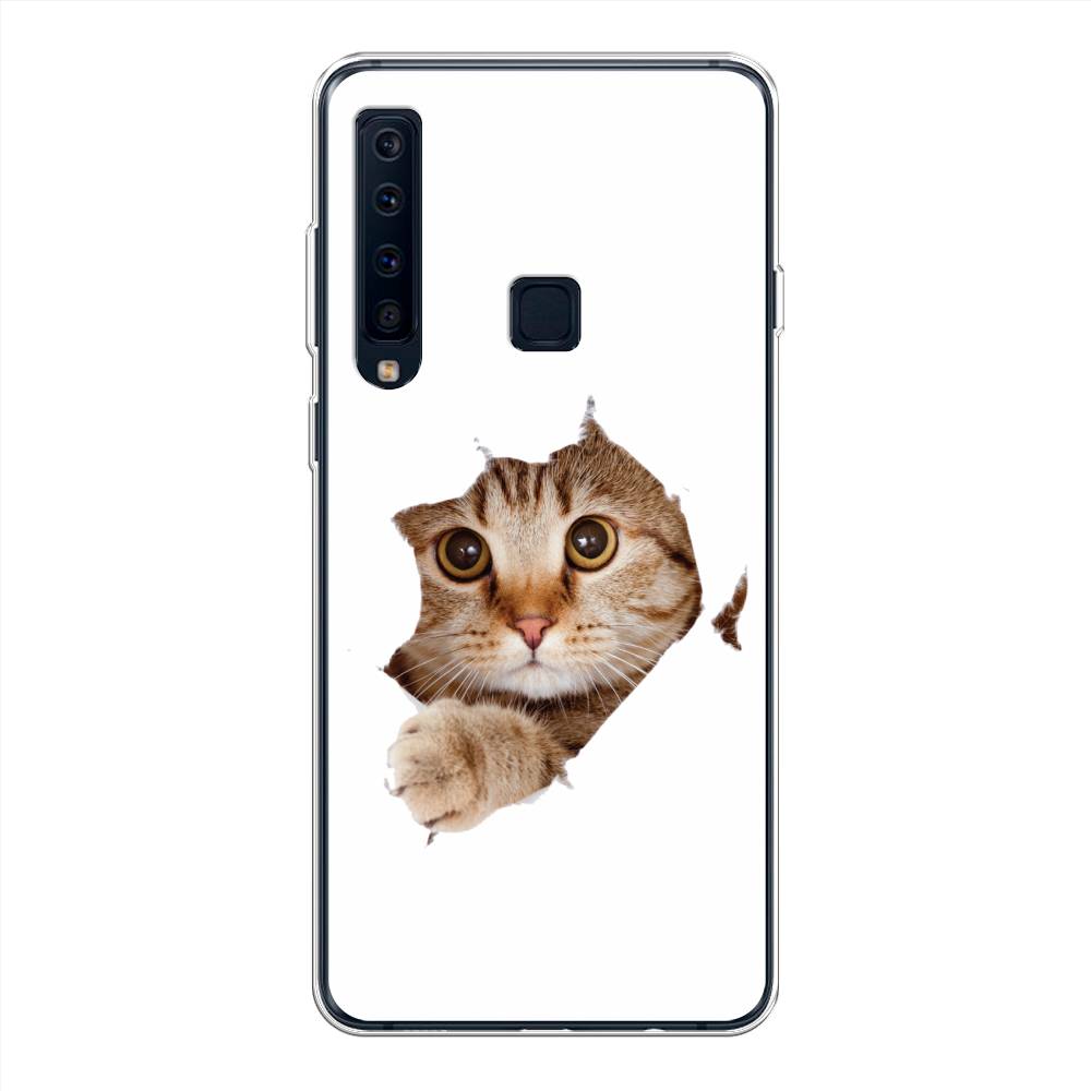 

Чехол на Samsung Galaxy A9 2018 "Кот и бумага", Белый;коричневый, 26650-1