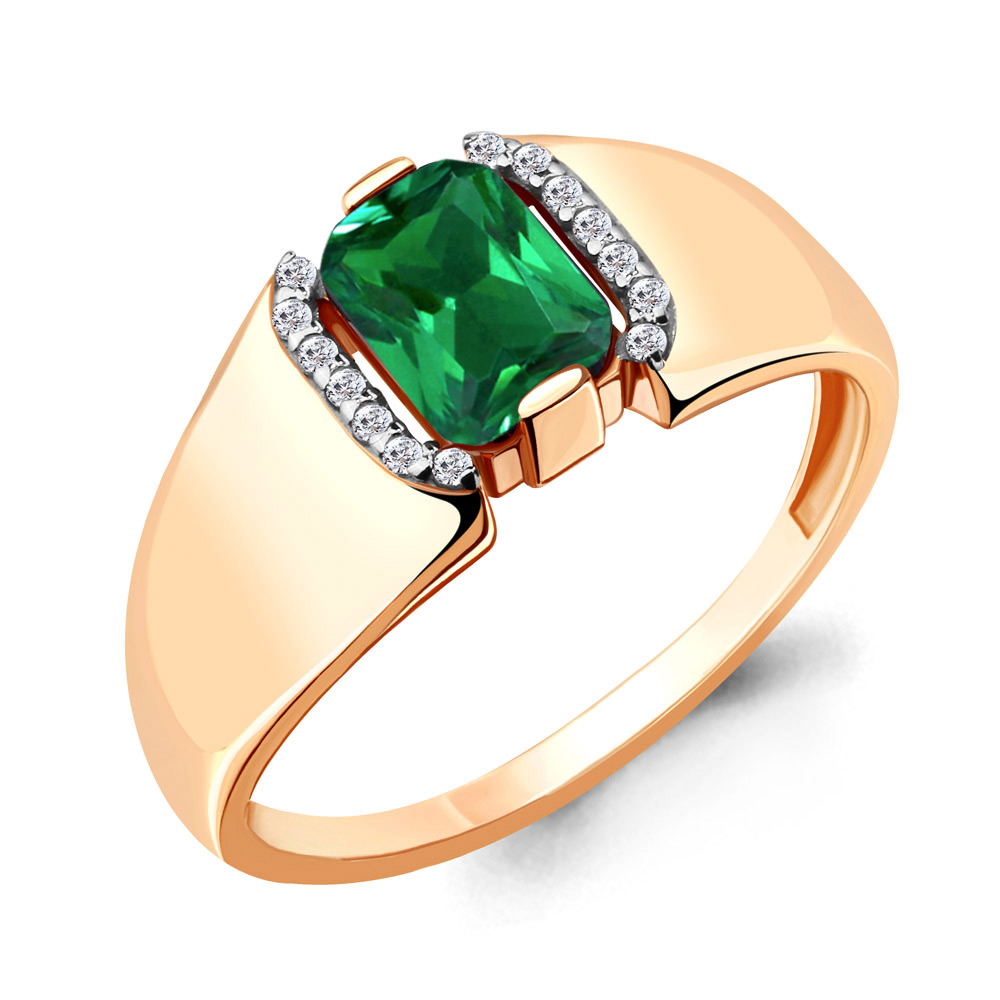 

Кольцо из серебра с фианитом Aquamarine Aquamarine 68428АГ_925_з р. 21, 68428АГ_925_з