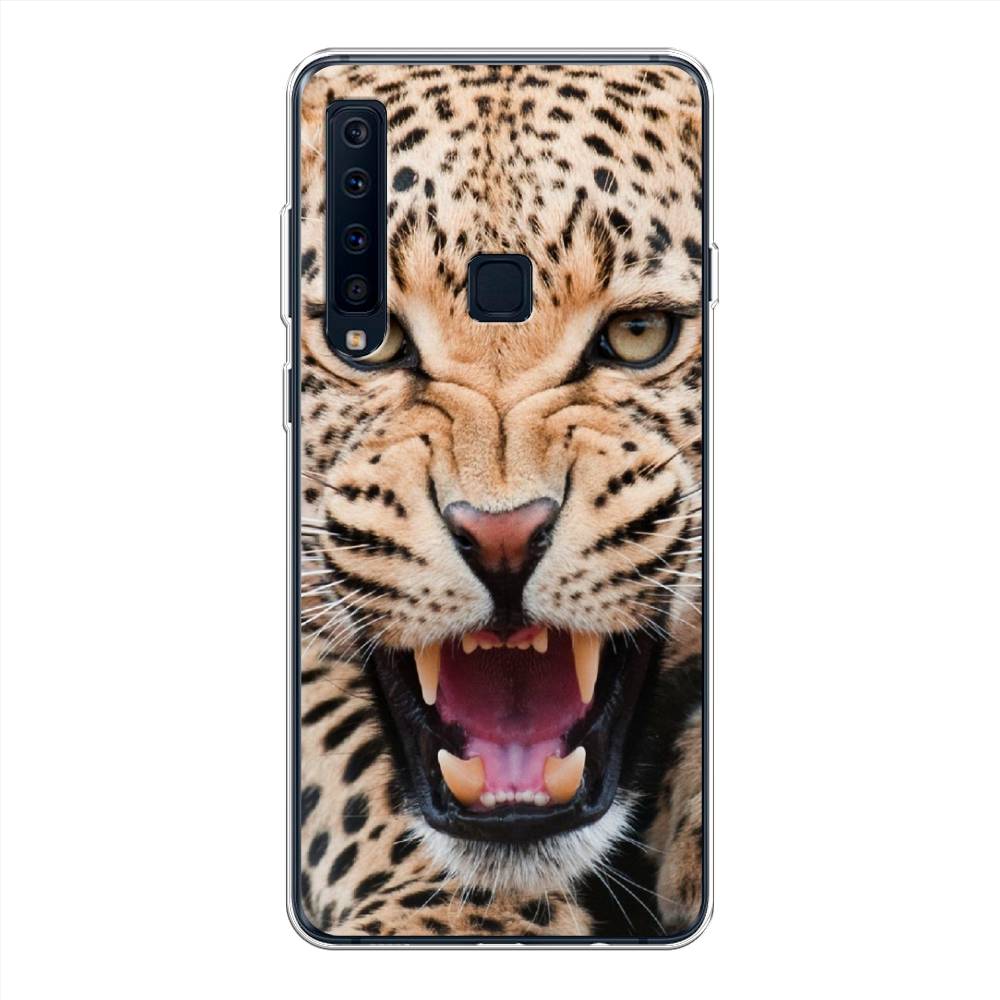 

Чехол на Samsung Galaxy A9 2018 "Леопард 3d", Бежевый;черный, 26650-6