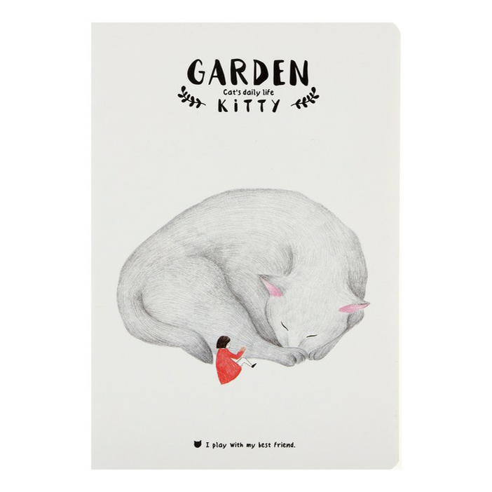 

Тетрадь общая Languo Garden kitty 44 листа A5 на сшивке в клетку в ассортименте