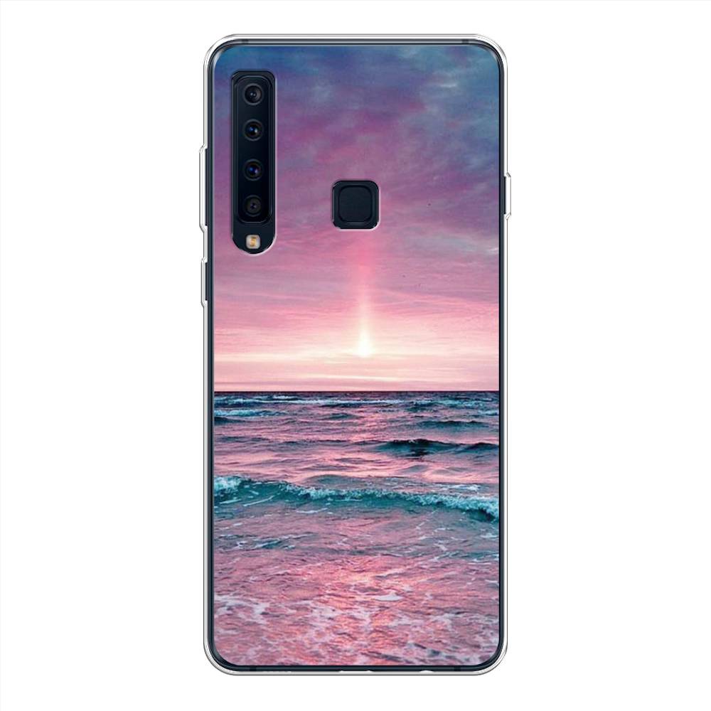 

Чехол на Samsung Galaxy A9 2018 "Восход 3", Розовый;голубой, 26650-2