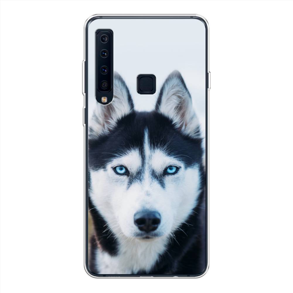 

Чехол на Samsung Galaxy A9 2018 "Хаски 2", Синий;белый, 26650-1