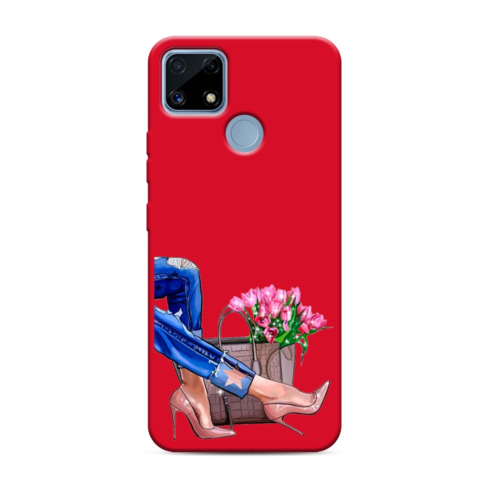 

Чехол Awog на Realme C25/ C25s "Каблучки", Синий, 257453-1