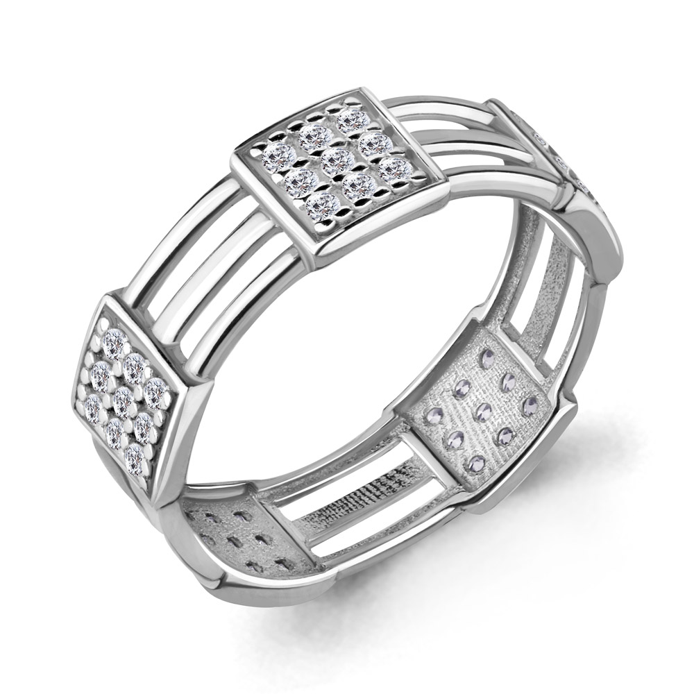 

Кольцо из серебра с фианитом Aquamarine Aquamarine 68356А_925_р р. 17, 68356А_925_р