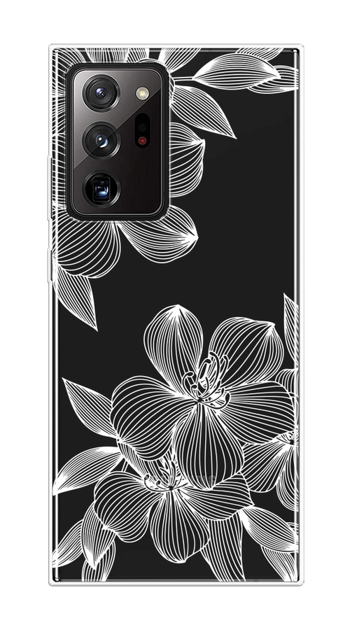 

Чехол на Samsung Galaxy Note 20 Ultra "Крокус", Белый;прозрачный, 2101050-1
