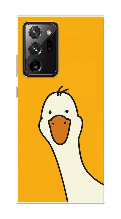 

Чехол на Samsung Galaxy Note 20 Ultra "Утка на желтом фоне", Желтый;красный, 2101050-1