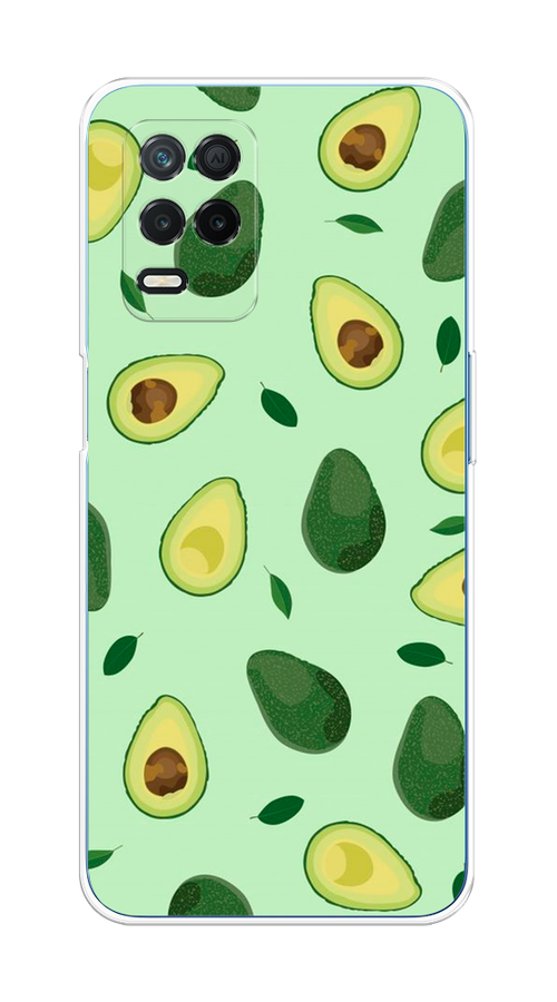 

Чехол на Realme 8 5G/Narzo 30 5G "Blue avocado", Коричневый;зеленый, 257150-1
