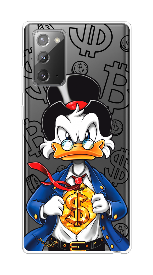 

Чехол на Samsung Galaxy Note 20 "Scrooge Goldman", Черный;белый;синий, 2100950-1