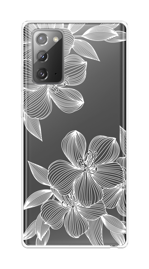 

Чехол на Samsung Galaxy Note 20 "Крокус", Белый;прозрачный, 2100950-1