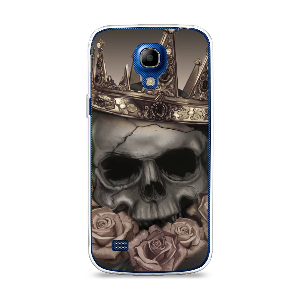 

Чехол Awog на Samsung Galaxy S4 mini / Самсунг S4 mini "Череп 22", Серый;черный;бежевый, 24050-9